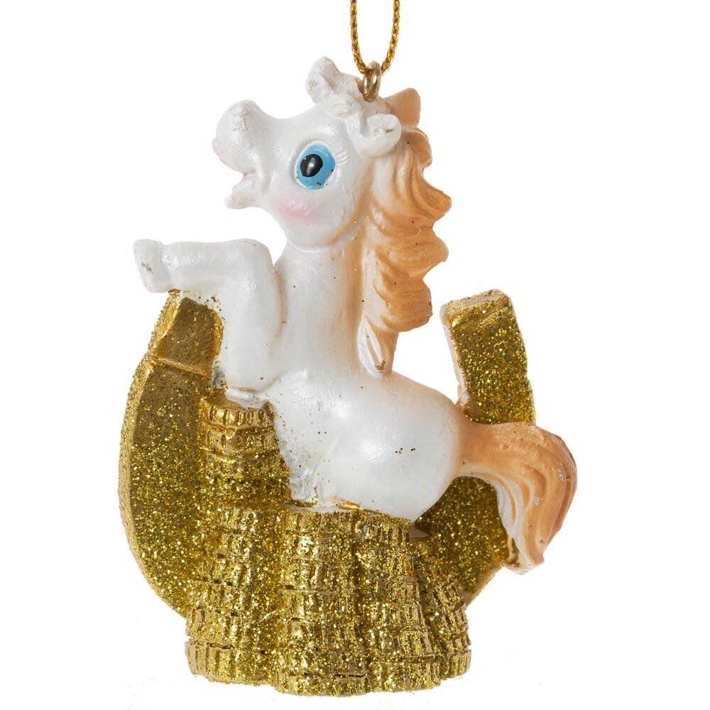 GAEM Фигурка декоративная подвесная "Лошадка", L5 W3 H7,5 см, 6в.