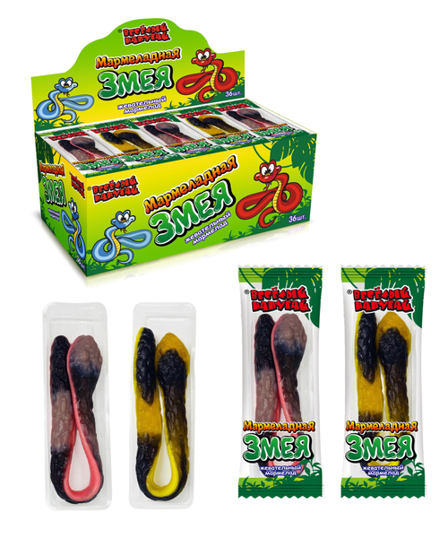 Марм жев Веселый напугай "ЗМЕЯ" 12*36шт 15г