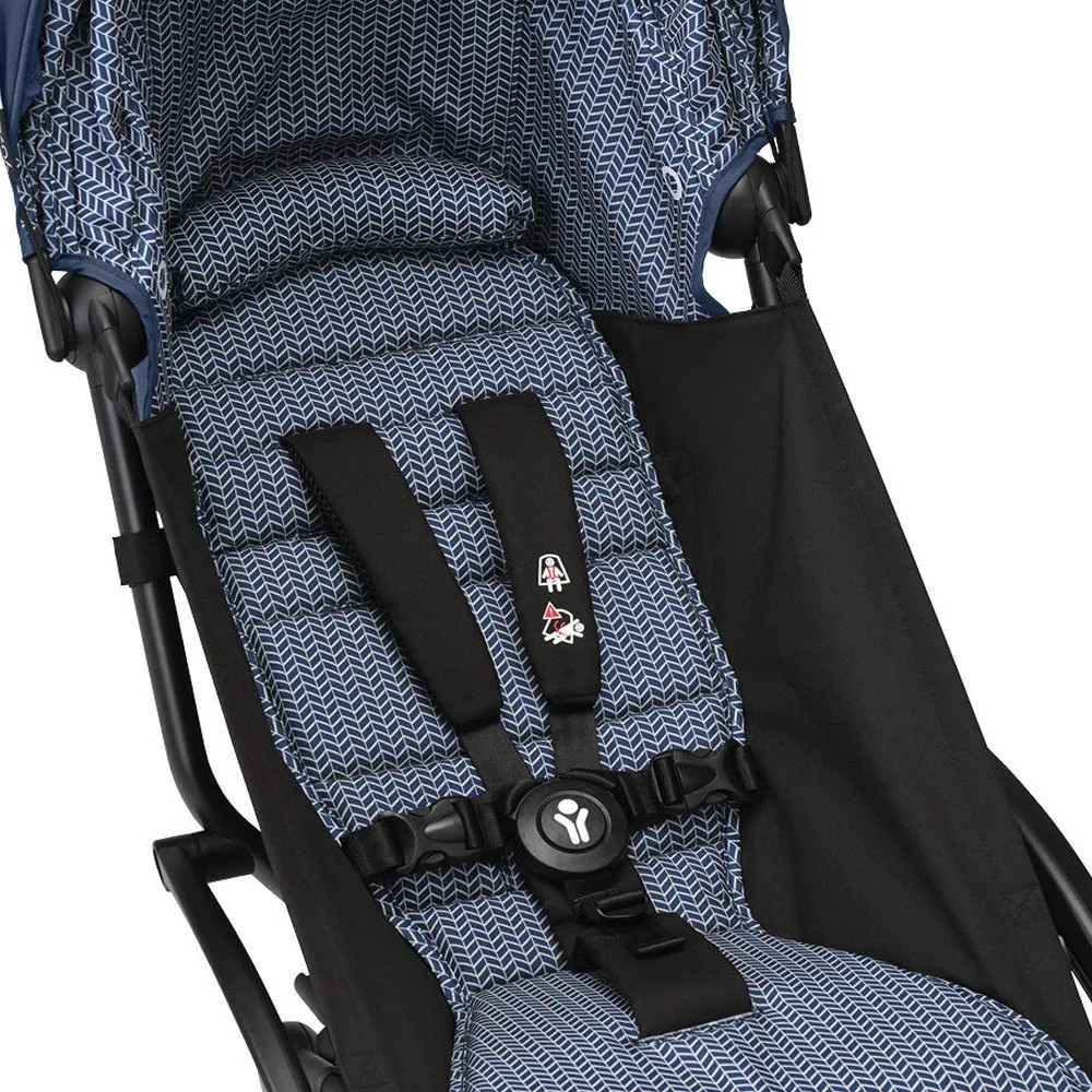 Коляска Stokke YOYO3 Newborn Pack рама белая White 2 в 1 Air France Blue