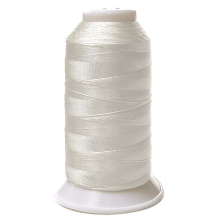 Нитки швейные капрон Russia 65к(40) 1000м, белый [101]