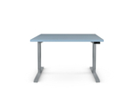 Регулируемый компьютерный стол Bazalt с регулировкой по высоте — столешница МДФ Серый