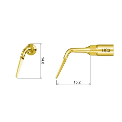 Насадка UC3 (обрезание анкилозированной кости и удал. фрагм. корня, изгиб вправо), UC3