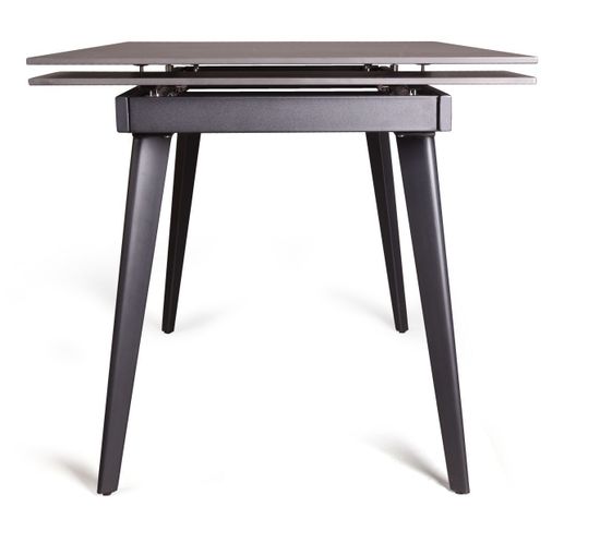 Стол раскладной Buren (140+30+30) керамика черный