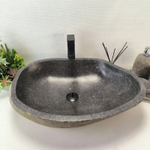 Каменная раковина из речного камня RS-63510 (63*37*16) 0124