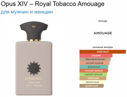 Amouage Opus XIV – Royal Tobacco 100ml (duty free парфюмерия)