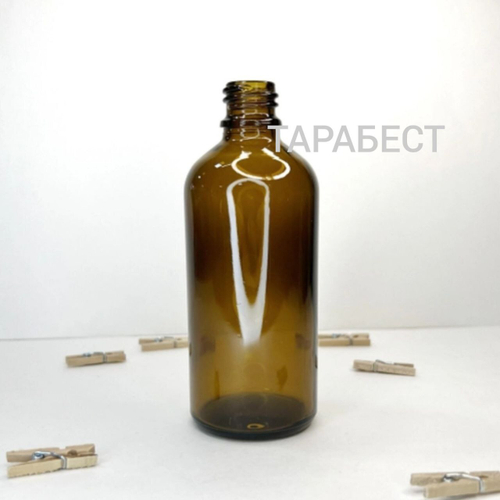 Флакон 100 мл стекло коричневый 18мм