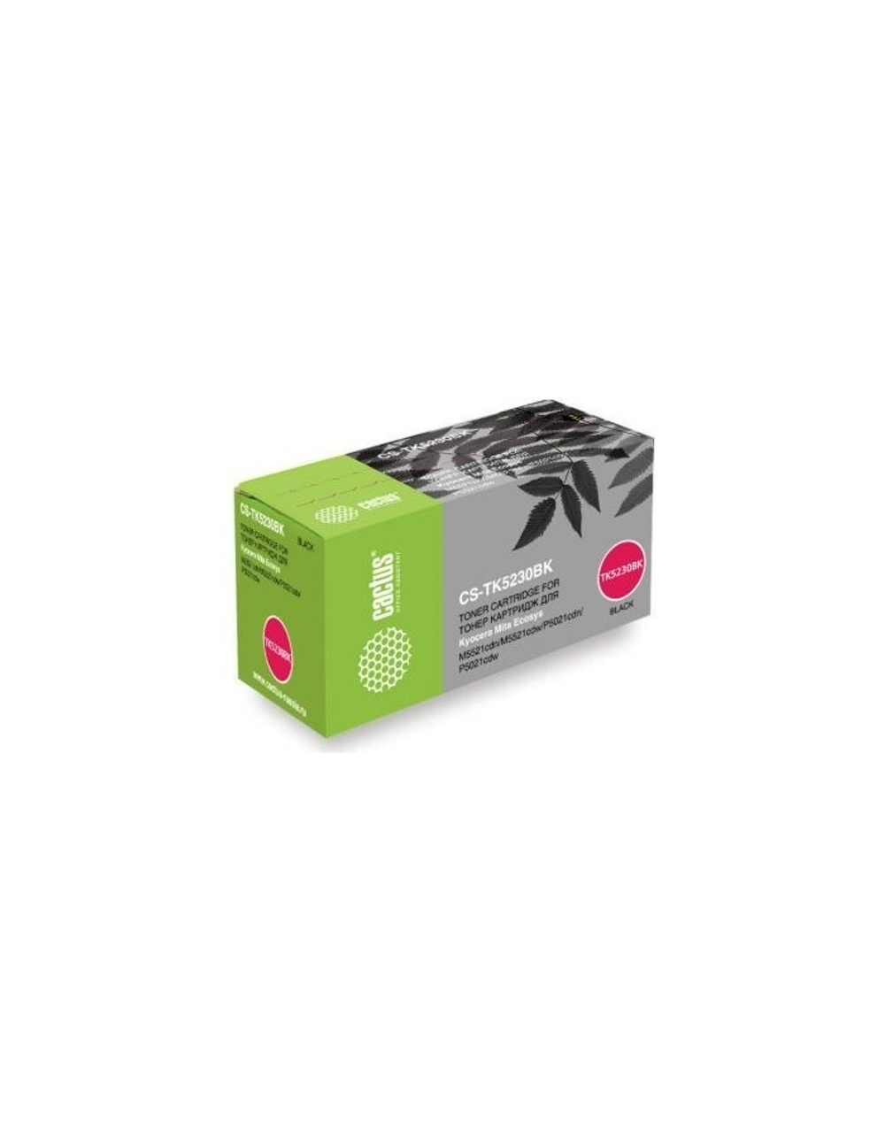 CACTUS TK-5230Bk Тонер-картридж для Kyocera P5021cdn/M5521cdn, Bk, 2,6K