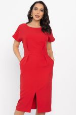 Платье с карманами Утренняя роса (красное) П14372-16М LT Collection