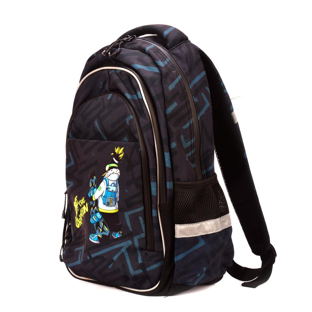 Рюкзак 31х44х16см 1отд. уплотн.спинка "Пингвин-сноубордист" (Феникс+)