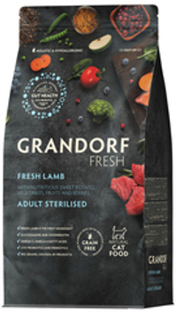 Grandorf Fresh 400гр Holistic Sterilised Lamb&Sweet Potato (беззерновой) для стерилизованных кошек, свежее мясо ягненка с бататом