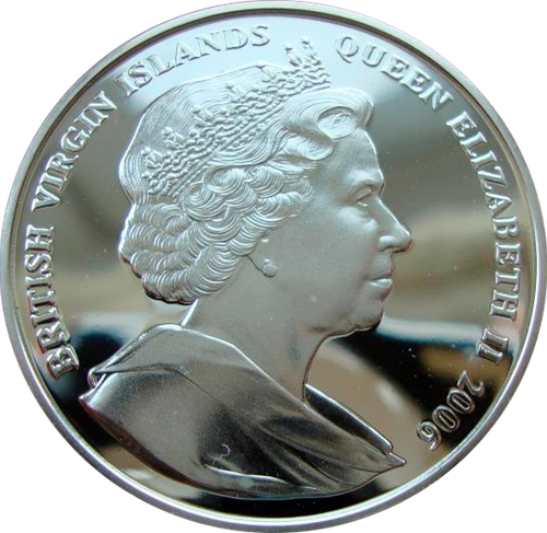 Британские Виргинские о-ва 10 долларов 2006 Король Георг V Короли и королевы Англии Серебро