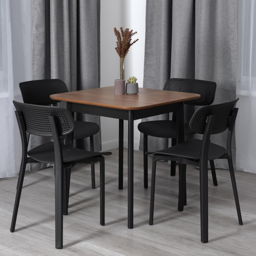 Стул JOLLY (mod. XRB-096-B2)  пластик, черный (black), 46 х 50,5 х 78 см