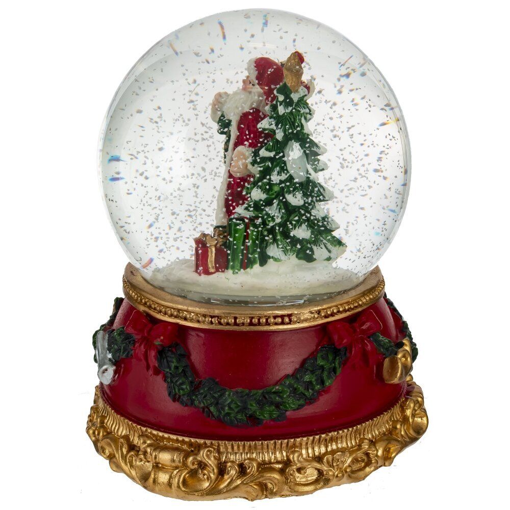 GAEM Фигурка декор в стекл шаре "Дед Мороз", D 9.5 см, L9,5 W9,5 H14 см