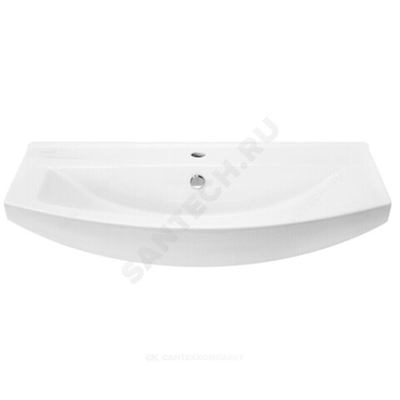 Умывальник мебельный Best 85 1 отверстие под смеситель по центру белый Sanita Luxe WB.FN/Best/85-C/WHT.G/S1