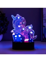 Светильник сенсорный «Единорожек» LED USB (90 см) от батарее