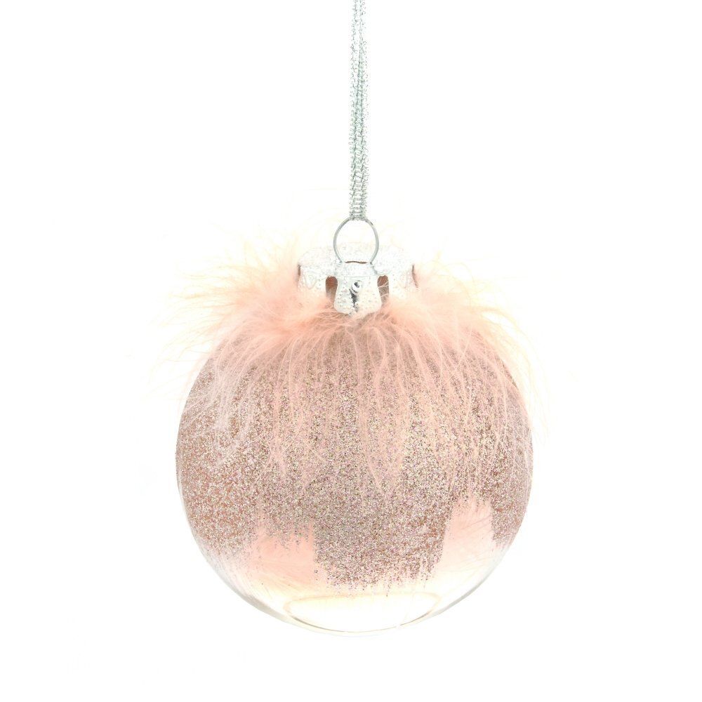 GAEM Набор из 12шт, Украшение новогоднее Шар "Перышко страуса", D8 см, L35 W27 H9 см