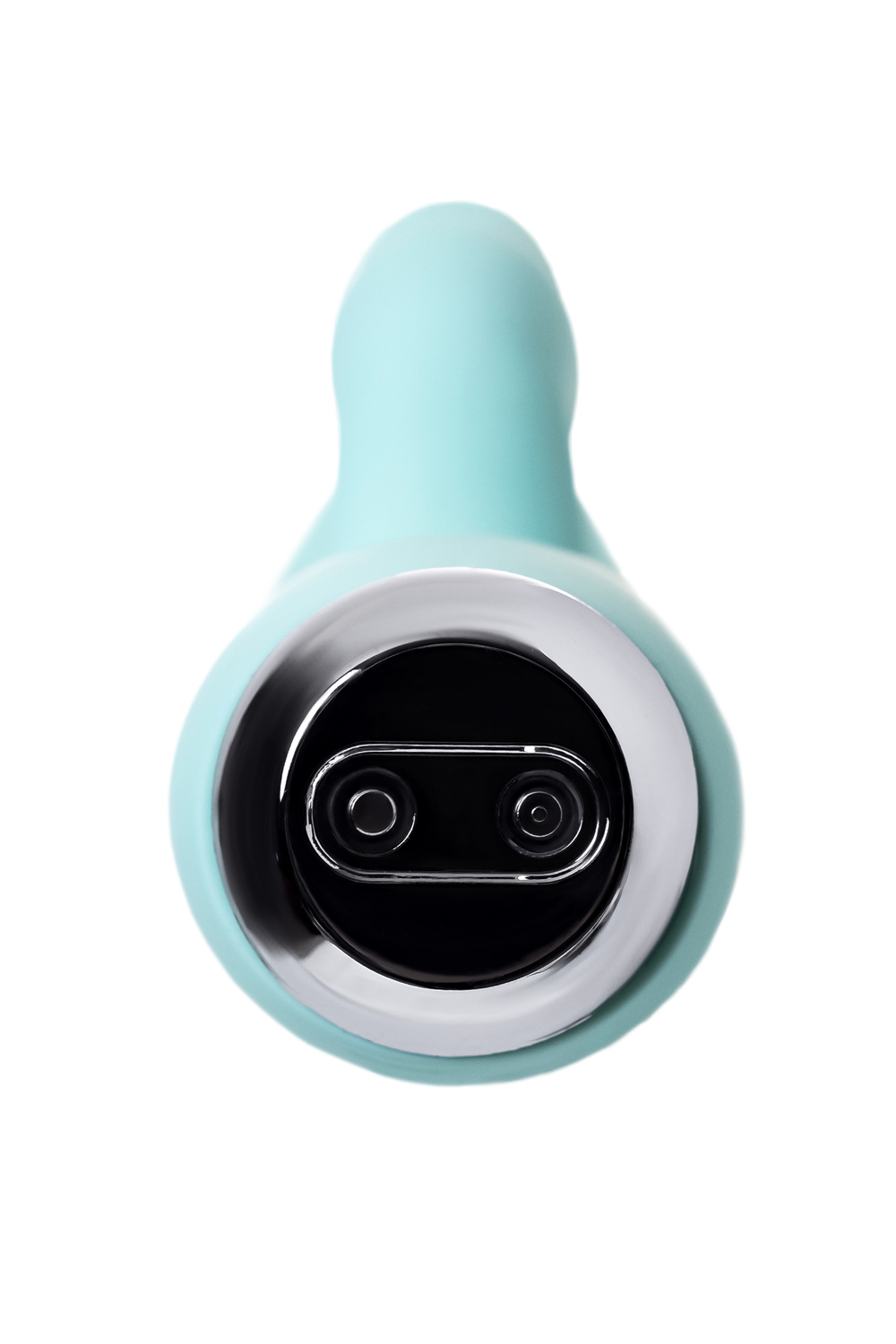 Вибратор с клиторальным стимулятором и язычком Milo мятный 20 см