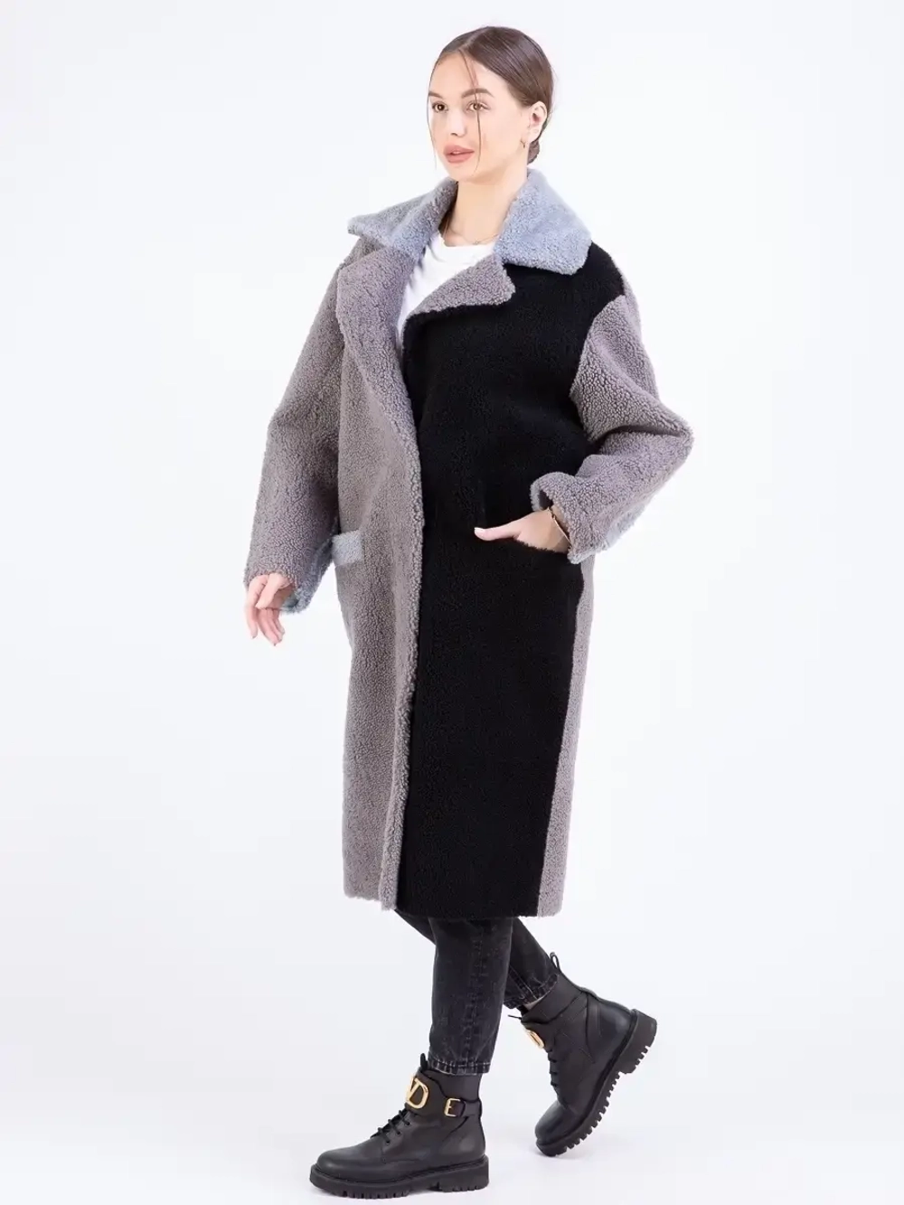 Шуба женская натуральная овчина Турция