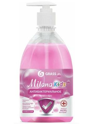 GraSS "Milana" Жидкое мыло антибактериальное Fruit bubbles Kids 500 мл