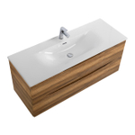 Тумба с раковиной подвесная BelBagno MARINO-CER-N-1200-2C-SO-RR-P Rovere Rustico, раковина белая BB-8099-120