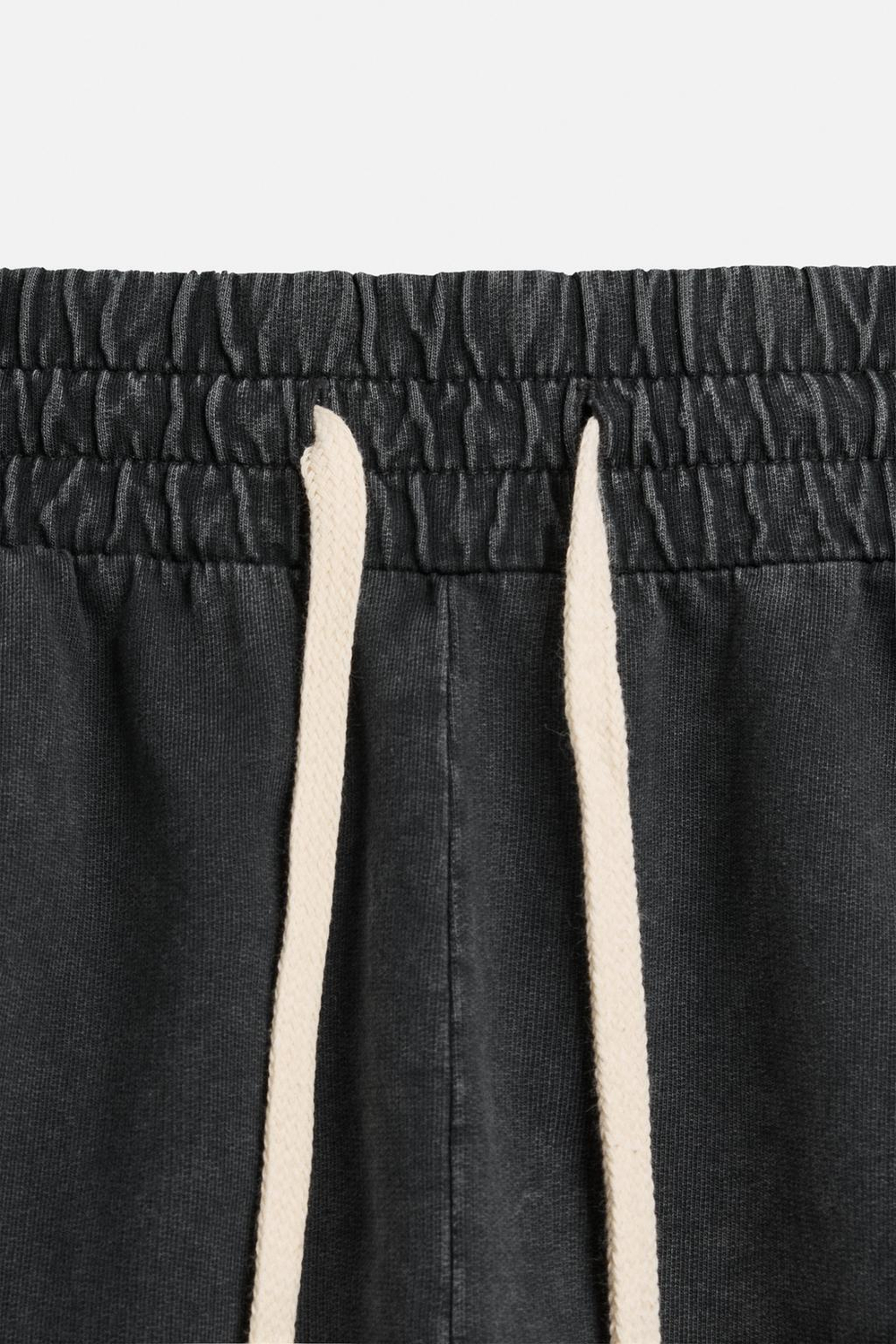 Шорты relaxed fit из ткани с эффектом потертости
