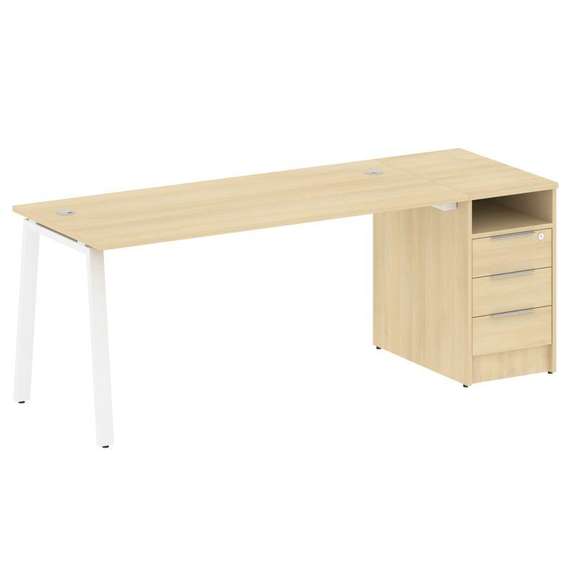 Метал Систем Рабочая станция с тумбой на А-образном м/к БА.РС-СТП-1.4