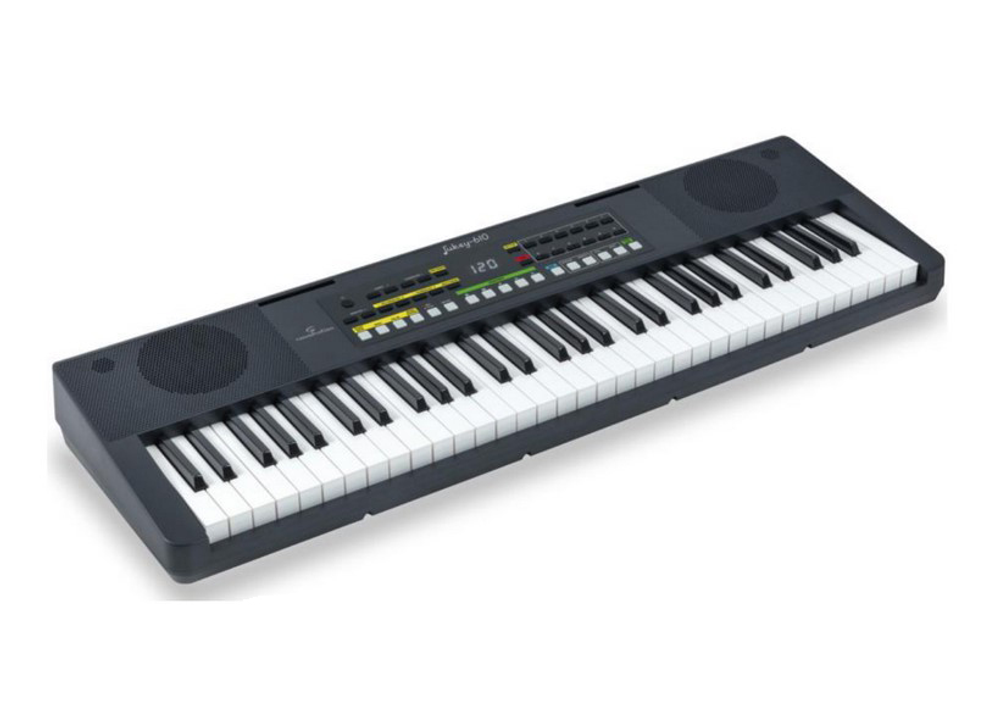 SoundSation Jukey610 Синтезатор, 61 клавиша. Голоса: 300. Стили: 300. Авто аккомпанемент. Размеры: 916 x 305 x 92 мм. Вес нетто: 3,8 кг.