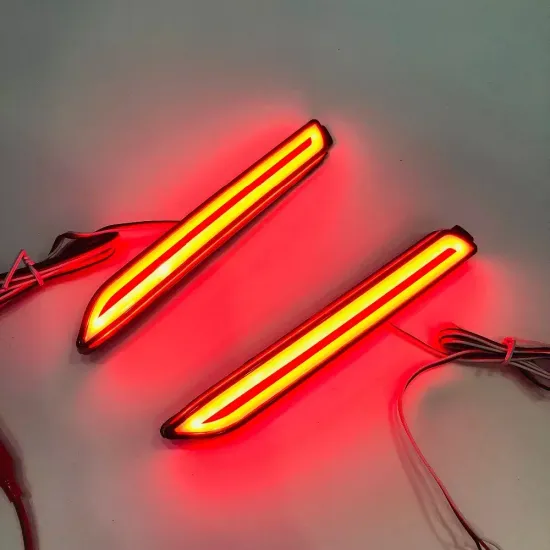 Светодиодные КАТАФОТЫ в задний бампер Тойота Камри 50 V9 type