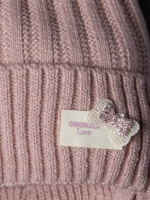 Шапка для девочки с ушками осенняя