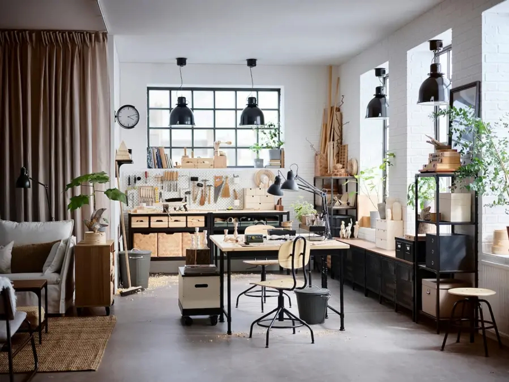 Письменный стол - IKEA KULLABERG, 110х70 см, под беленый дуб/черный, КУЛЛАБЕРГ ИКЕА