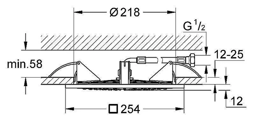 Верхний душ Grohe Rainshower F-series 27467000
