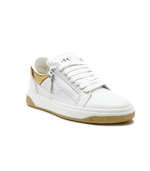 Кроссовки кожаные talogo Giuseppe Zanotti - белый(RM30049)