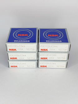 Подшипник NSK 6301DDUC3 12х37х12 мм к-т 2 шт.