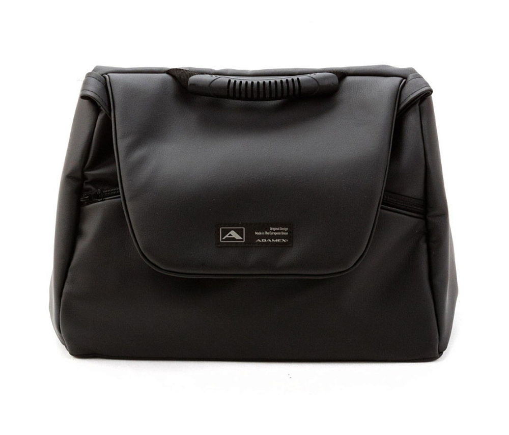 Детская коляска Adamex Nola Deluxe 2 в 1 N-SD102 (РОЗОВ.ПУДРА КОЖА + ЧЕРН.КОЖА)