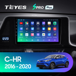 Teyes SPRO Plus 9" для Toyota C-HR 2016-2020 (прав)