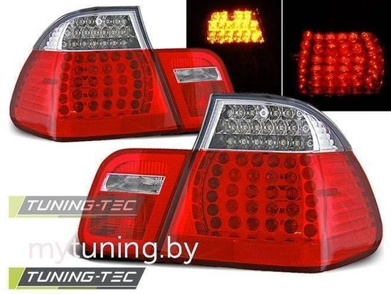Задние фонари Bmw 3 E46 red white led