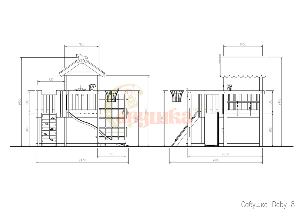 Игровой комплекс Савушка Baby club 8