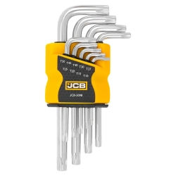 Ключи Г-образные TORX, набор 9пр. (Т10, Т15, Т20, Т25, Т27, Т30, Т40, Т45, Т50) JCB JCB-5098