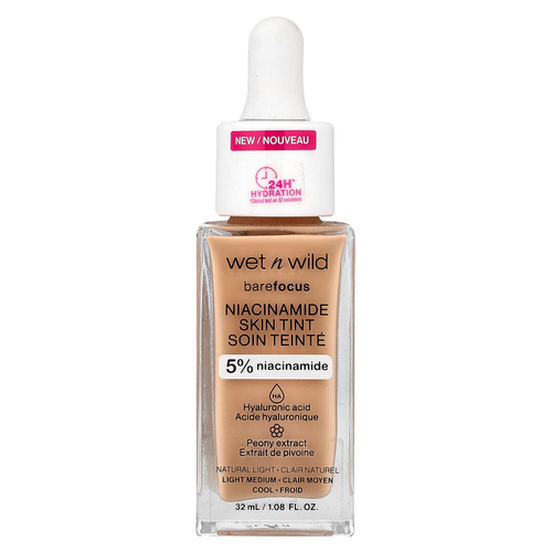 wet n wild, Barefocus, никотинамид, краситель для кожи, 1116090 натуральный светлый, 32 мл (1,08 жидк. унции)
