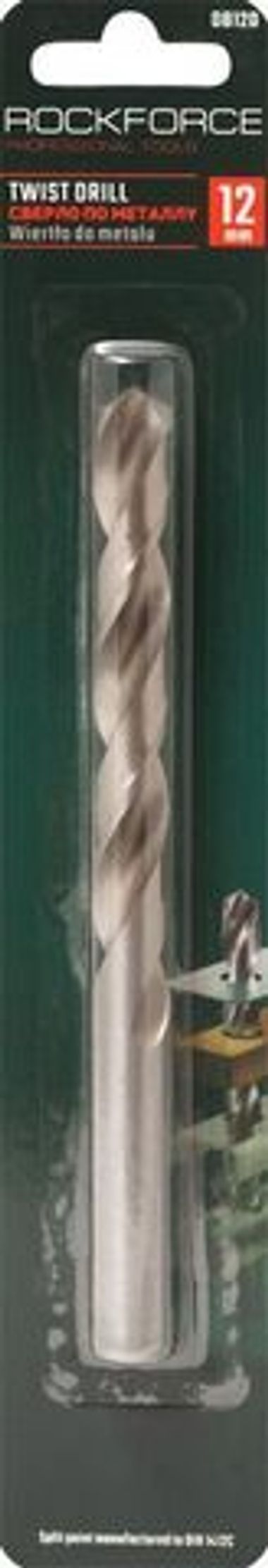 Сверло по металлу 12мм HSS, в блистере RockForce##Rock FORCE RF-DB120