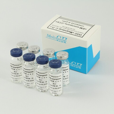 БМ-Контроль ССК+ глюкоза и рН, (конт. р-ры белков мочи), 8х10мл, 04.01.04 Медлакор, уп.