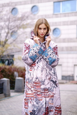 Двустороннее пальто-парка