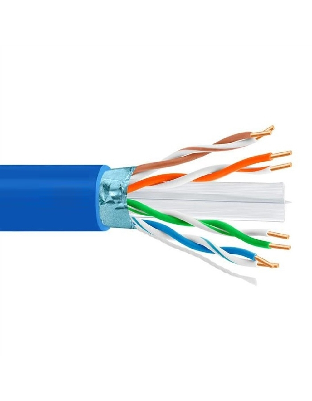 5bites Кабель FS6575-305A-BL витая пара FTP / SOLID / 6CAT / 23AWG / CCA / PVC / BLUE / 305M