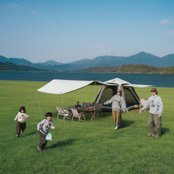 Палатка Naturehike Ango Air Pro, 4-местная, быстросборная, надувной каркас, коричневая