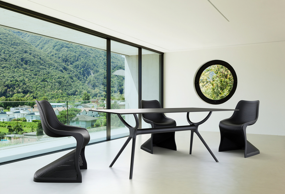 Стол пластиковый Siesta Contract Air Table 180, черный