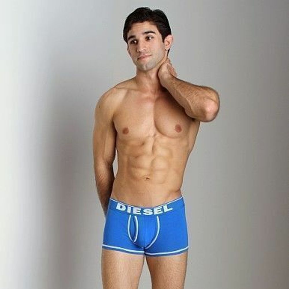 Мужские трусы боксеры синие Diesel Fresh and Bright Divine Boxer Blue