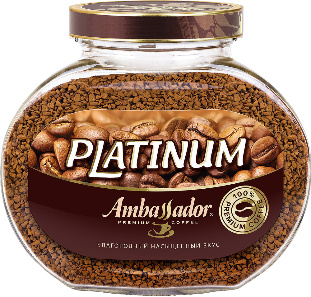 Кофе растворимый Ambassador Platinum 190 г 3 шт
