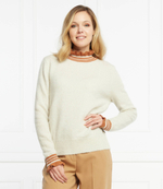 Хлопковый свитер Silvian Heach - бежевый(PGA21034MA)