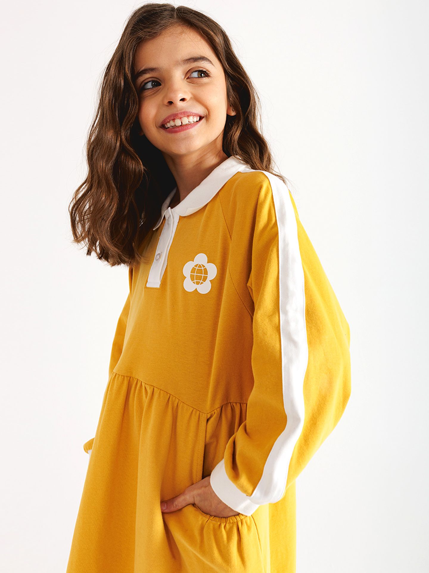 Платье горчичное "Спорт и мода"