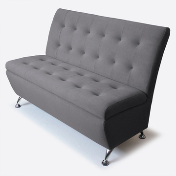 NEW! Диван прямой "Форма" Dream Grey (серый) с декоративной прошивкой 120 см